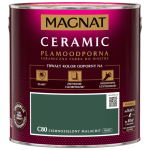 MAGNAT Ceramic Farba ceramiczna ciemnozielony malachit C80 2,5L