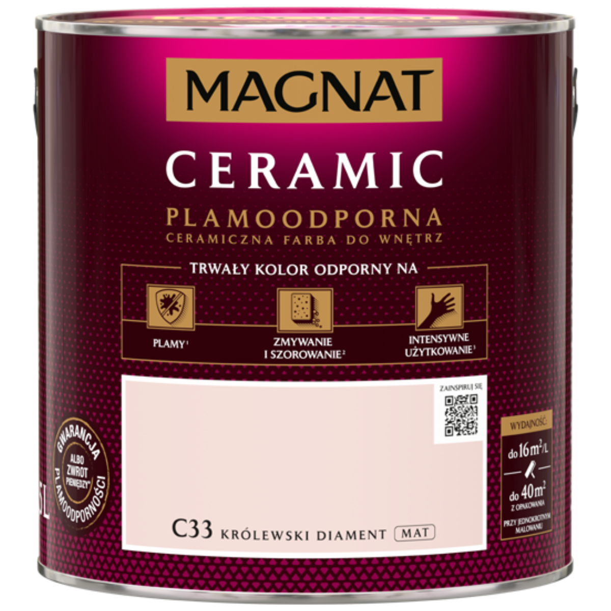 MAGNAT Ceramic Farba ceramiczna królewski diament C33 2,5L
