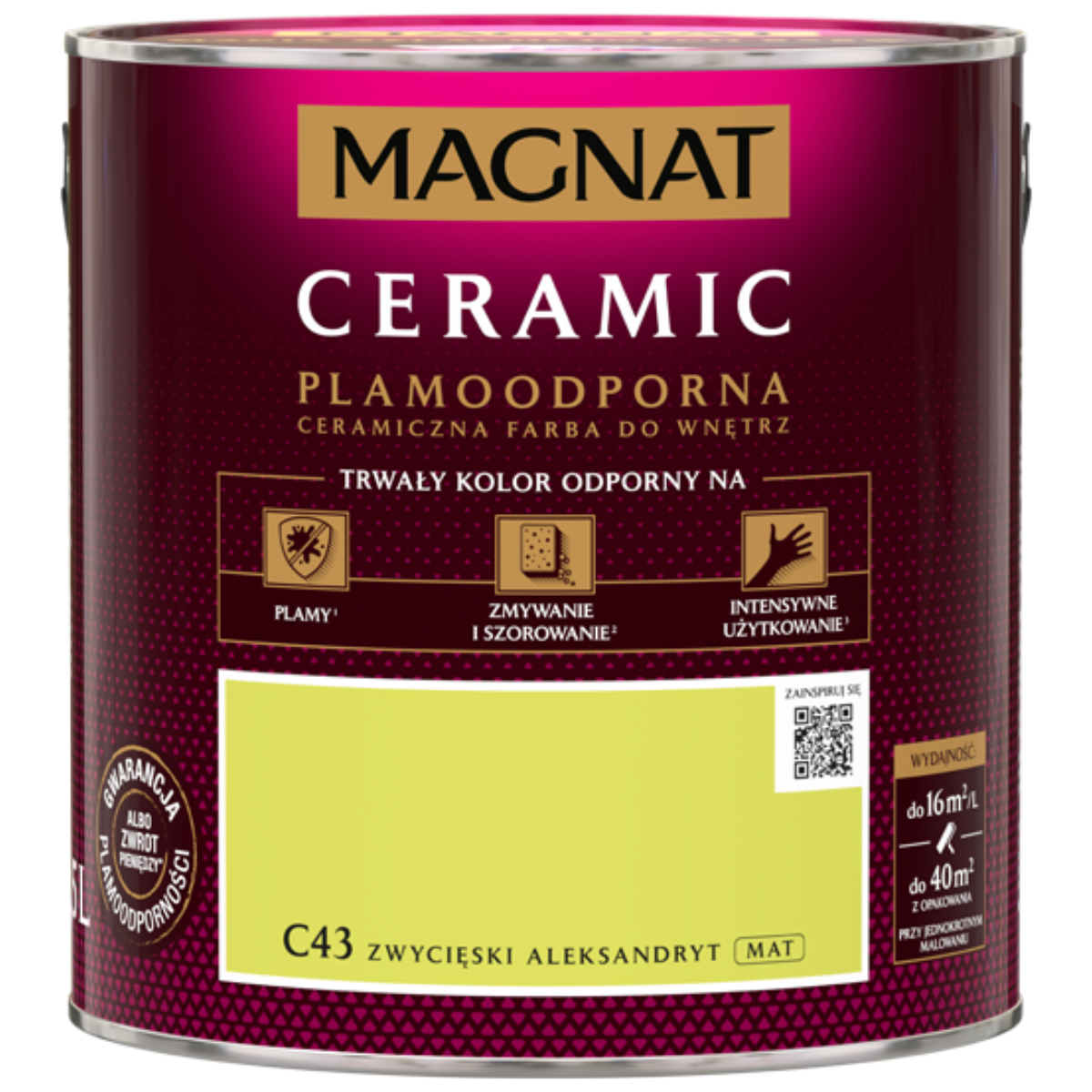 MAGNAT Ceramic Farba ceramiczna zwycięski aleksandryt C43 2,5L