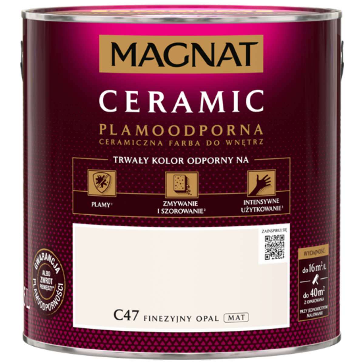 MAGNAT Ceramic Farba plamoodporna finezyjny opal C47 2,5L