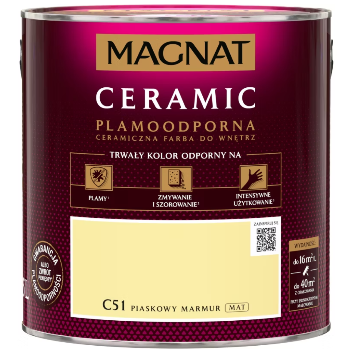 MAGNAT Ceramic Farba ceramiczna piaskowy marmur C51 2,5L