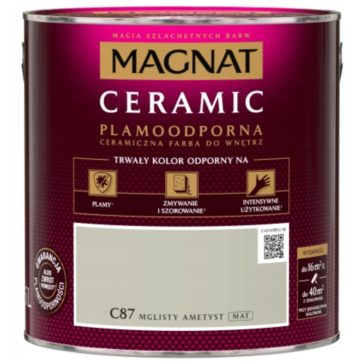 MAGNAT Ceramic Farba ceramiczna mglisty ametyst C87 2,5L