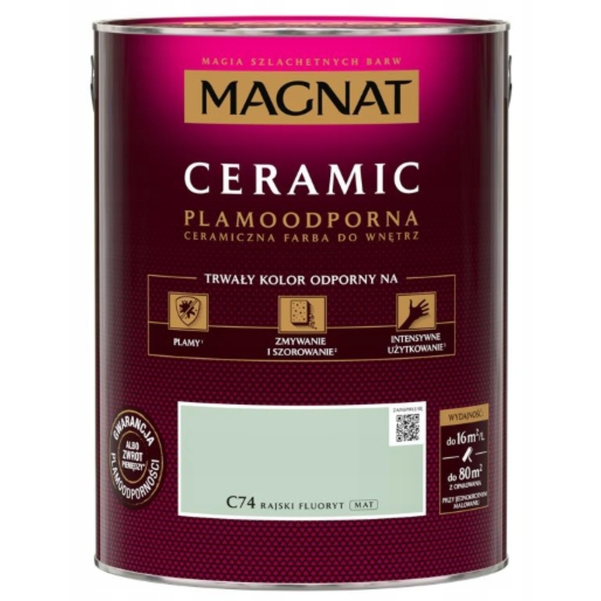MAGNAT Ceramic Farba plamoodporna rajski fluoryt C74 5L