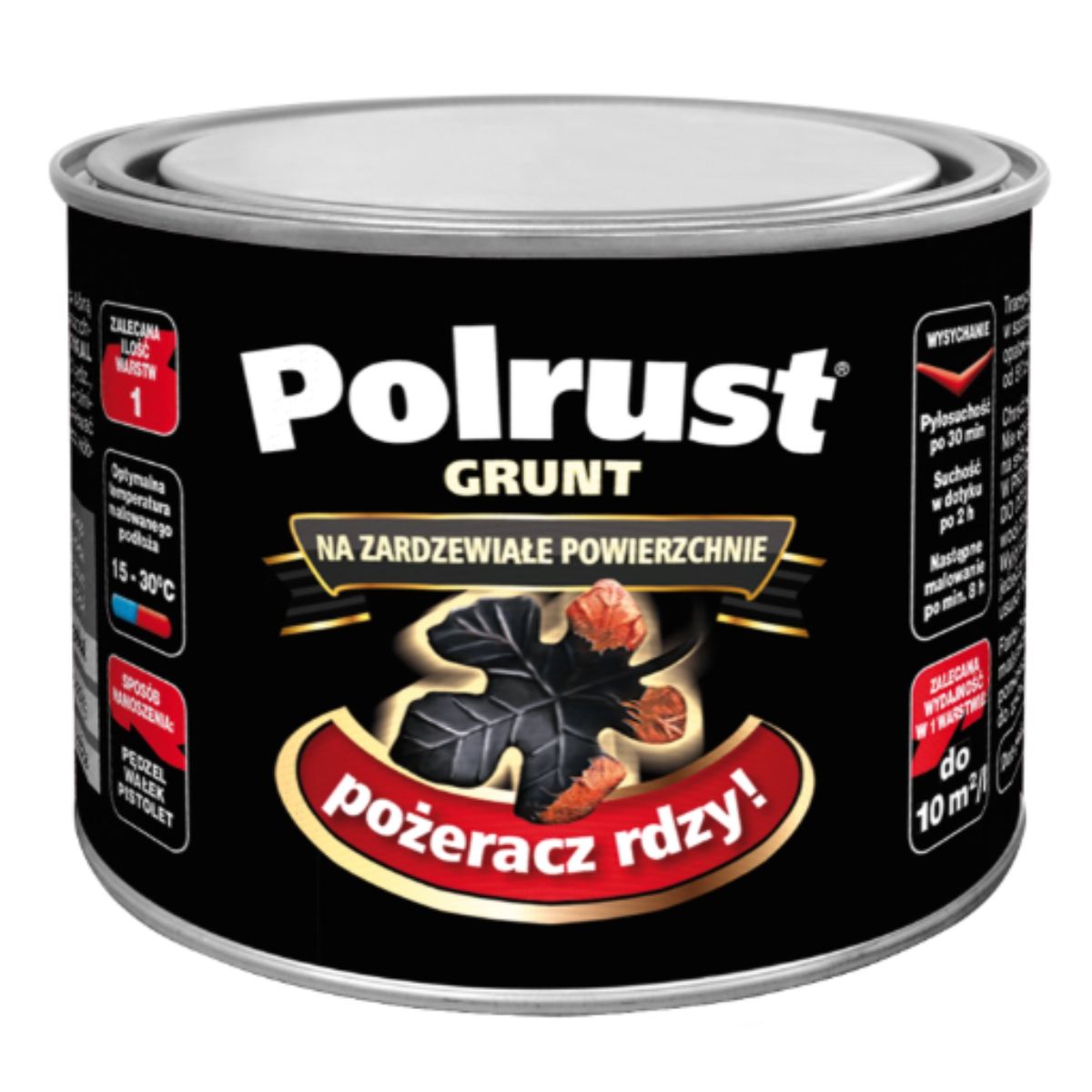 Polrust Grunt antykorozyjny akrylowy do metalu i żeliwa 0,3L