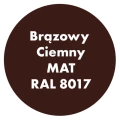Szybkoschnąca uniwersalna emalia akrylowa Aqua Pro Brązowy Ciemny MAT RAL 8017 9L