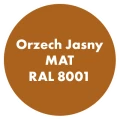 Szybkoschnąca uniwersalna emalia akrylowa Aqua Pro Orzech Jasny MAT RAL 8001 9L