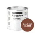 Szybkoschnąca uniwersalna emalia akrylowa Aqua Pro Orzech MAT RAL 8002 0,7L
