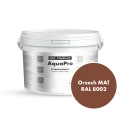 Szybkoschnąca uniwersalna emalia akrylowa Aqua Pro Orzech MAT RAL 8002 2,7L
