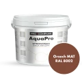 Szybkoschnąca uniwersalna emalia akrylowa Aqua Pro Orzech MAT RAL 8002 9L