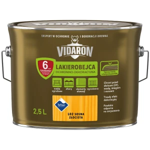 VIDARON Lakierobejca ochronno-dekoracyjna sosna złocista L02 2,5L