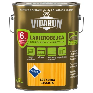 VIDARON Lakierobejca ochronno-dekoracyjna sosna złocista L02 4,5L