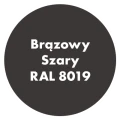 Szybkoschnąca emalia alkidowa do metalu Pro Alkid Brązowy Szary RAL 8019 4,5L