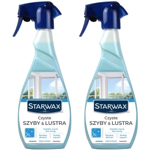 STARWAX Czyste szyby płyn do mycia szyb i luster na alkoholu 2x500ml