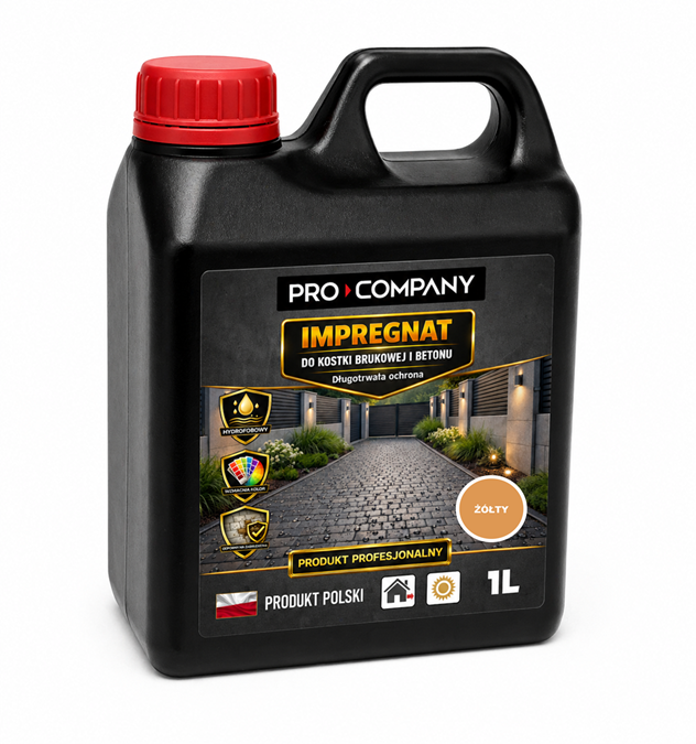 PRO COMPANY Impregnat barwiący do kostki brukowej i betonu żółty 1L