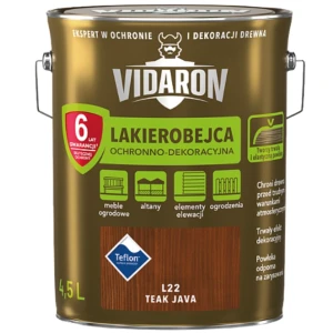  VIDARON Lakierobejca ochronno-dekoracyjna teak java L22 4,5L