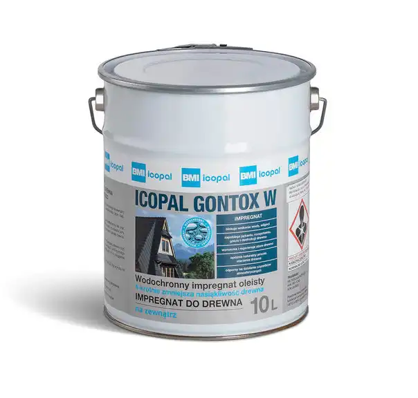 ICOPAL Gontox W impregnat do drewna zewnętrznego 10l Bezbarwny