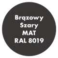 Szybkoschnąca emalia alkidowa do metalu Pro Alkid Brązowy Szary MAT RAL 8019 0,9L