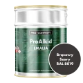 Szybkoschnąca emalia alkidowa do metalu Pro Alkid Brązowy Szary MAT RAL 8019 2,7L