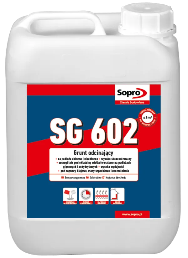Grunt odcinający Sopro SG 602 do jastrychów anhydrytowych i gipsu 5KG