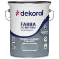 DEKORAL AKRYLIT B Farba do betonu antypoślizgowa szary mat 5L