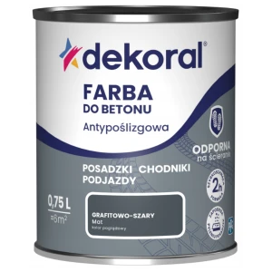  DEKORAL AKRYLIT B Farba do betonu antypoślizgowa grafitowo-szary mat 750ml