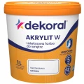 DEKORAL AKRYLIT W Lateksowa farba do wnętrz biały mat 1L