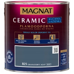 MAGNAT Ceramic Farba plamoodporna Kuchnia Łazienka granatowy agat B25 2,5L