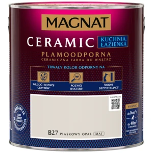 MAGNAT Ceramic Farba plamoodporna Kuchnia Łazienka piaskowy opal B27 2,5L