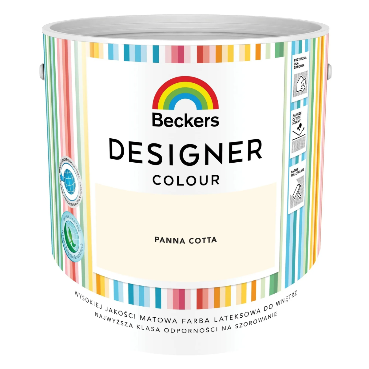BECKERS DESIGNER Farba plamoodporna pastelowy kremowy panna cotta 2,5L