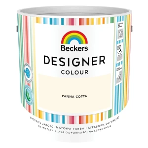 BECKERS DESIGNER Farba plamoodporna pastelowy kremowy panna cotta 2,5L