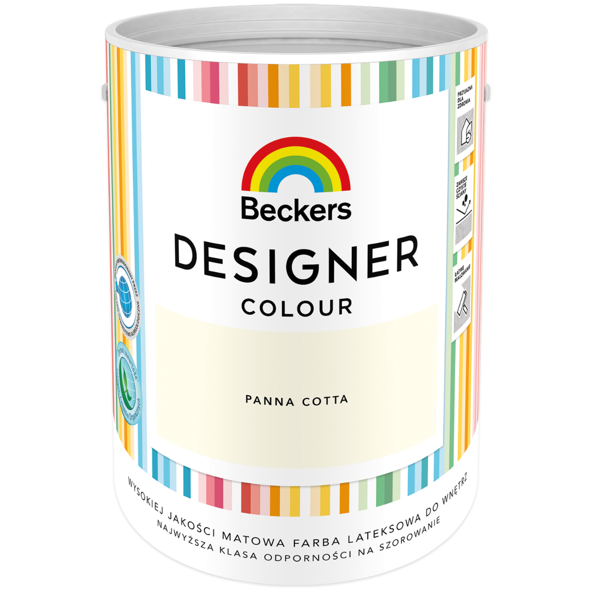 BECKERS DESIGNER Farba plamoodporna pastelowy kremowy panna cotta 5L