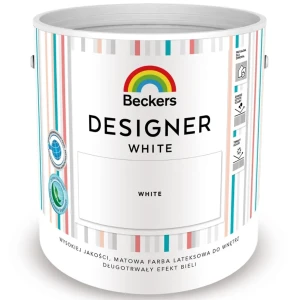  BECKERS DESIGNER White Biała farba lateksowa matowa 2,5L