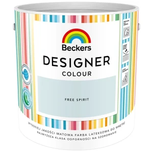 BECKERS DESIGNER Farba lateksowa plamoodporna delikatny pastelowy błękit free spirit 2,5L