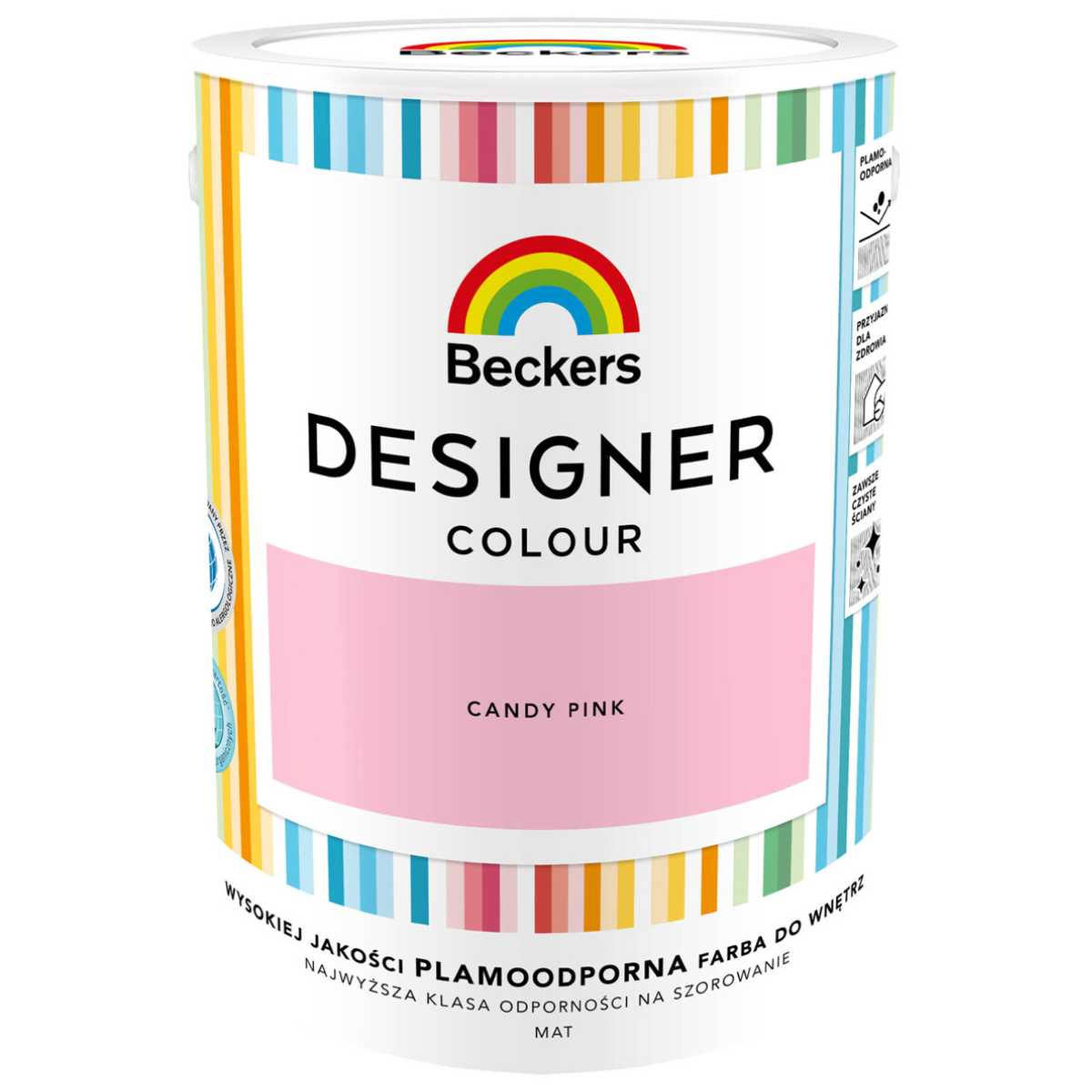 BECKERS DESIGNER Farba lateksowa plamoodporna różowa candy pink 5L