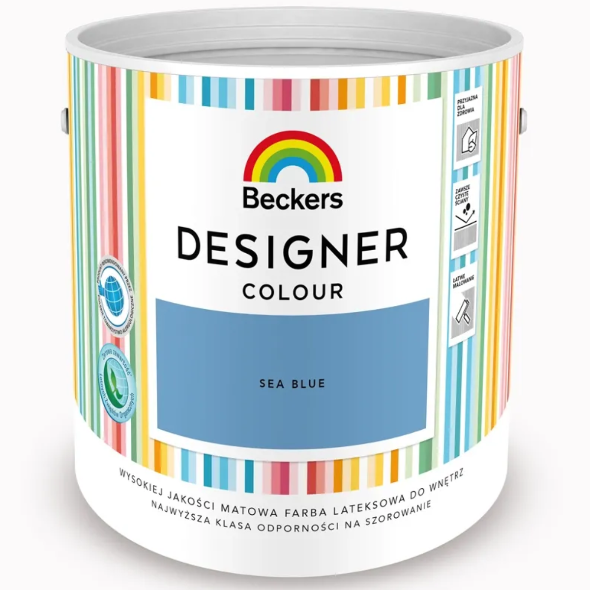BECKERS DESIGNER Farba lateksowa plamoodporna błękitna sea blue 2,5L
