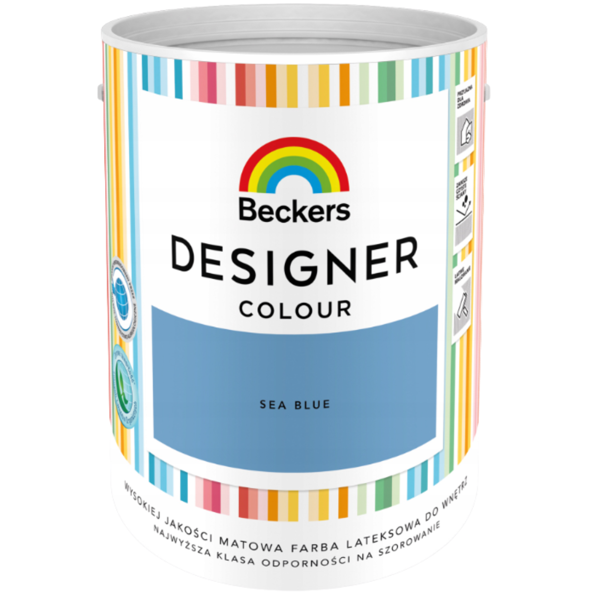 BECKERS DESIGNER Farba lateksowa plamoodporna błękitna sea blue 5L