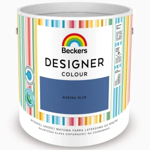 BECKERS DESIGNER Farba lateksowa plamoodporna ciemny niebieski marina blue 2,5L