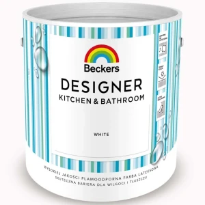 BECKERS DESIGNER Kuchnia i Łazienka Farba lateksowa biała 2,5L