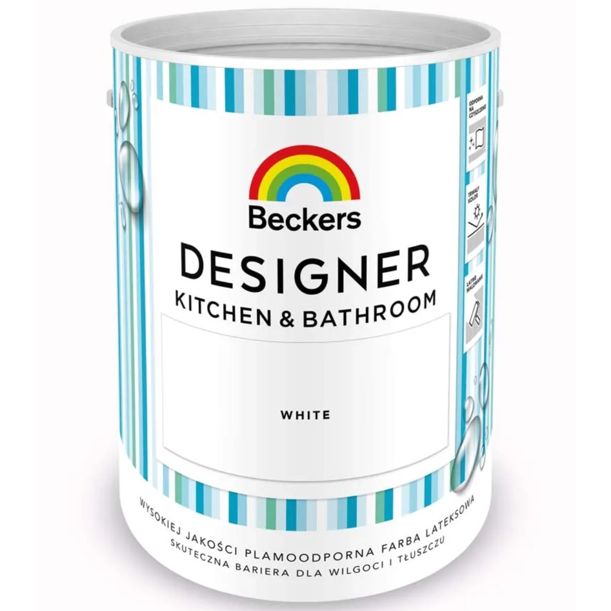 BECKERS DESIGNER Kuchnia i Łazienka Farba lateksowa biała 5L
