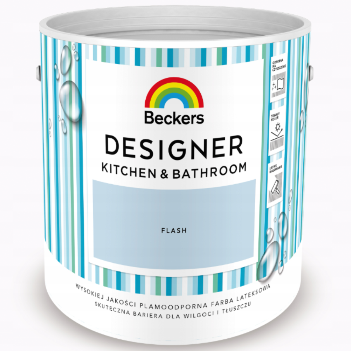 BECKERS DESIGNER Kuchnia i Łazienka Farba lateksowa błękitna flash 2,5L