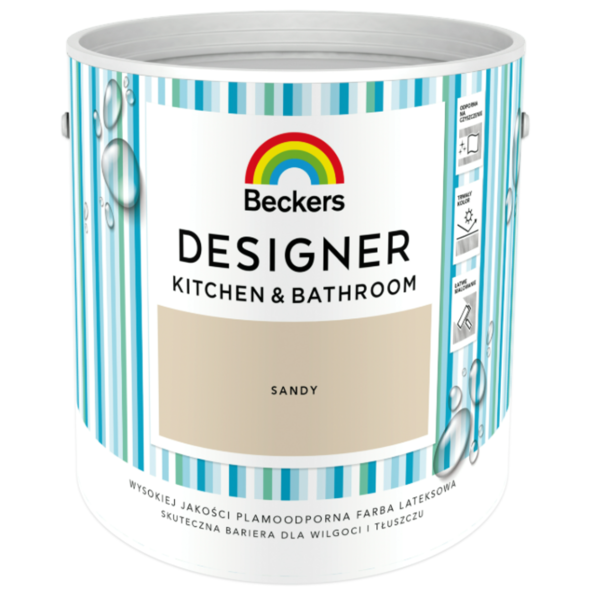 BECKERS DESIGNER Kuchnia i Łazienka Farba lateksowa beżowo-brązowa sandy 2,5L