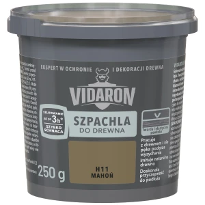 VIDARON Szpachla do drewna szybkoschnąca mahoń H11 250g