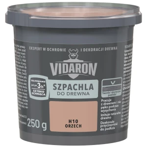 VIDARON Szpachla do drewna szybkoschnąca orzech H10 250g