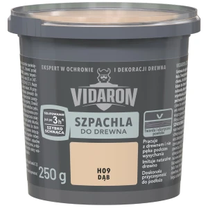 VIDARON Szpachla do drewna szybkoschnąca dąb H09 250g