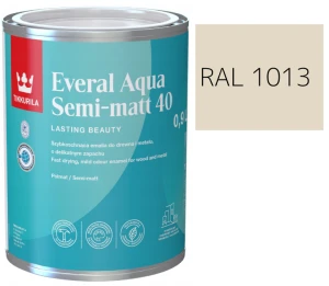 TIKKURILA Everal Aqua Semi Matt [40] 0,9l KOLOR BIAŁY PERŁOWY RAL 1013