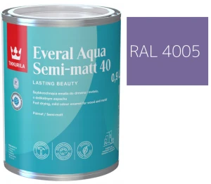 TIKKURILA Everal Aqua Semi Matt [40] 0,9l KOLOR FIOLETOWY RAL 4005