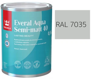 TIKKURILA Everal Aqua Semi Matt [40] 0,9l KOLOR JASNO SZARY RAL 7035