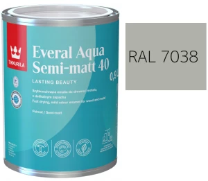 TIKKURILA Everal Aqua Semi Matt [40] 0,9l KOLOR SZARY AGATOWY RAL 7038
