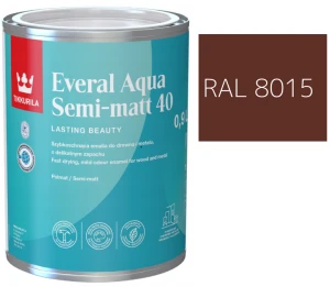 TIKKURILA Everal Aqua Semi Matt [40] kasztanowy RAL 8015