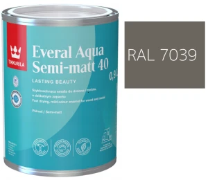 TIKKURILA Everal Aqua Semi Matt [40] szary kwarcowy RAL 7039
